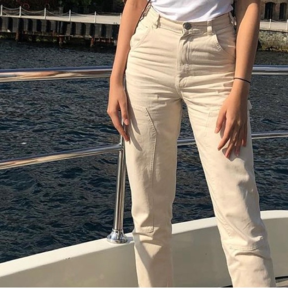 Zara beige cargo pants